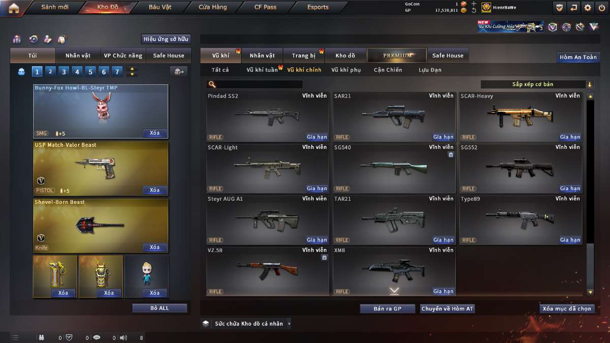 shop acc cf uy tin gia re